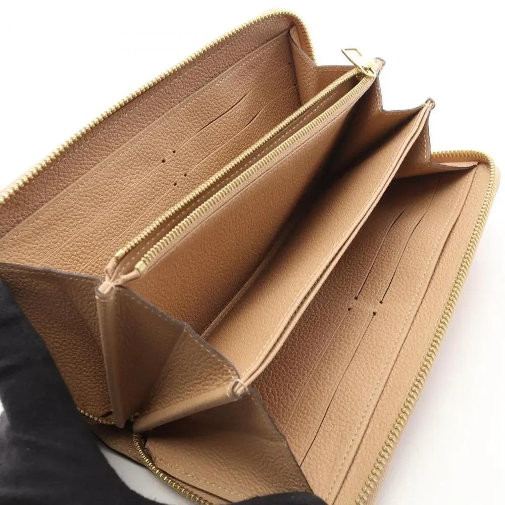 Louis Vuitton Beige Monogram Zip Wallet